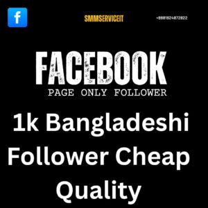 1k Facebook bangaldesi Page Follower Cheap Quality