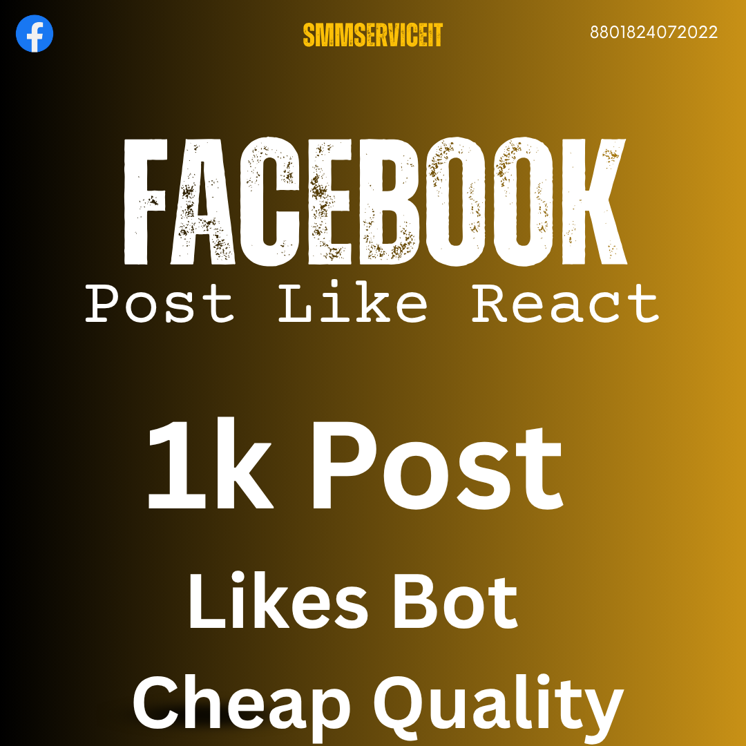 Facebook - 𝗣𝗼𝘀𝘁 Likes 👍❤️😮😥😡