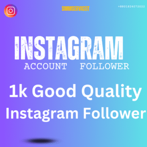 1k Instagram Account Follower Good Quality