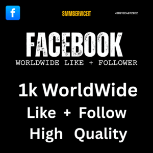 1k Facebook – Page Likes + Followers HQ Accounts