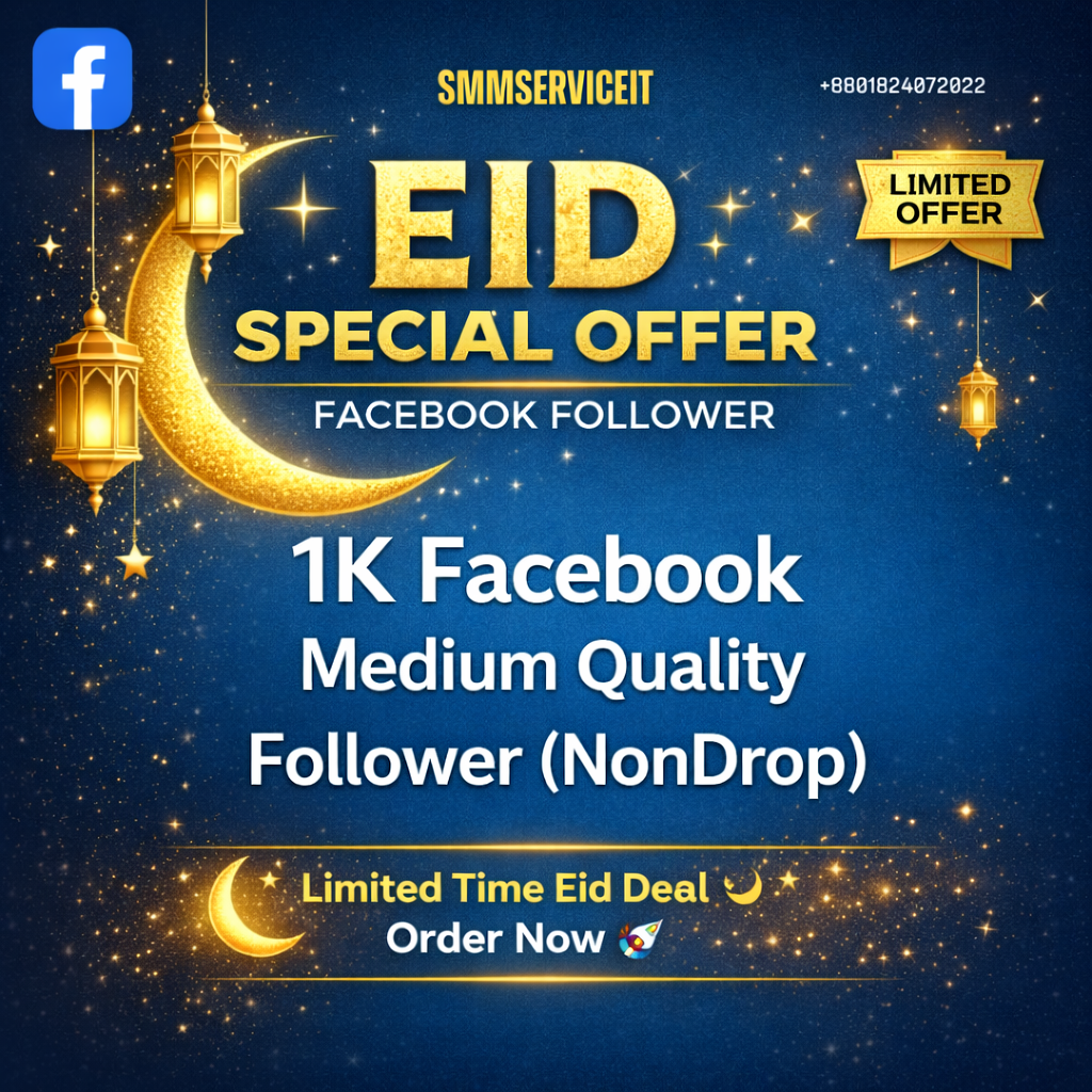 1k Facebook Follower โ ๐๐น๐น ๐ง๐๐ฝ๐ฒ ๐ฃ๐ฟ๐ผ๐ณ๐ถ๐น๐ฒ/๐ฃ๐ฎ๐ด๐ฒ Meduim Quality