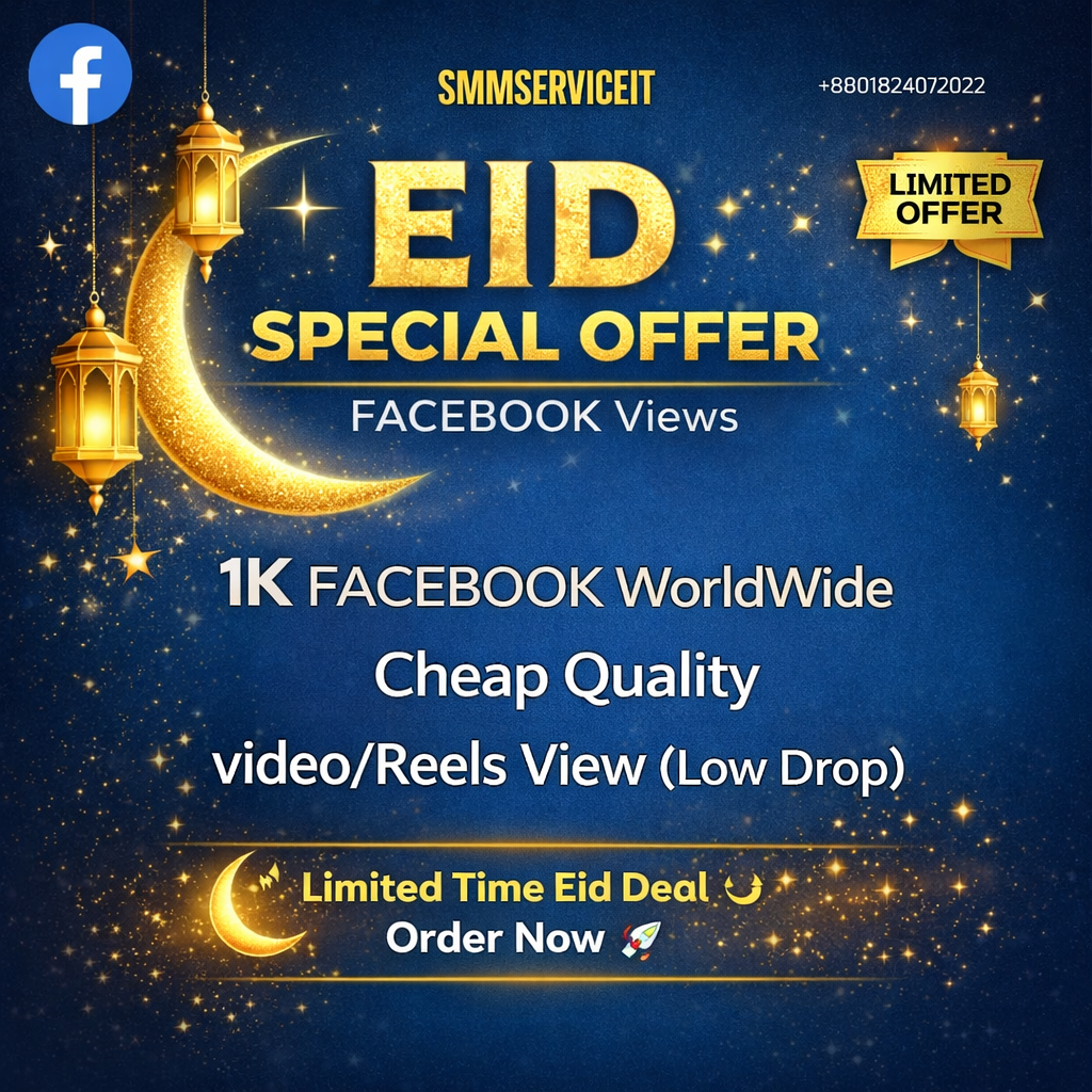 1k Facebook Post Video/ Reels Views Cheap Quality