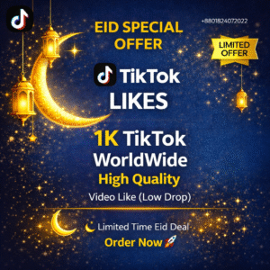 1k TikTok Video Post Likes High Quality